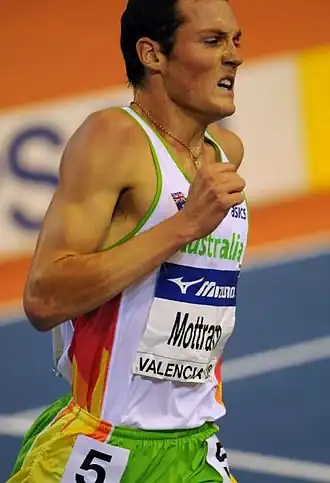 Tijdens WK indoor 2008 in Valencia