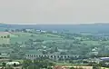 Craigmore Viaduct vanaf het Bernish Viewpoint in Newry