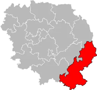 Locatie van het kanton