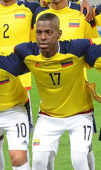 Borja in 2016 als speler van Colombia