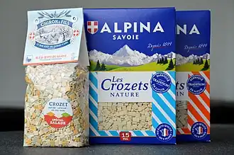 Crozets van de producenten Chiron & Fils en Alpina Savoie