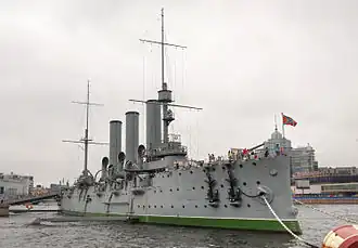Aurora in Sint-Petersburg, nu een museumschip