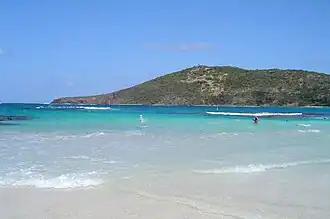 Het strand Flamenco Beach