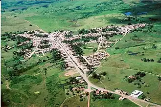 Uitzicht van boven op Cumbe