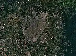 Satellietfoto van Curitiba