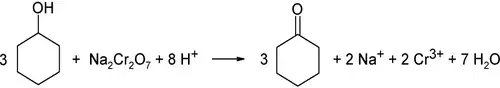 Oxidatie van cyclohexanol