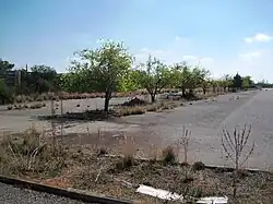 Verlaten parkeerplaatsen op de luchthaven