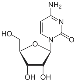 Structuurformule van cytidine