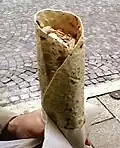 Een "dürüm-döner" in Duitsland