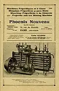 Informatiebrochure over koelmachines geproduceerd door machinebouwer Phoenix Nouveau in Gent.