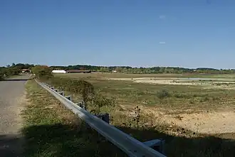 De D139 bij het Réservoir de l'Astarac.