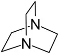 Structuurformule van tri-ethyleendiamine