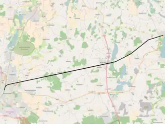 Kaart Spoorlijn Neumünster - Ascheberg