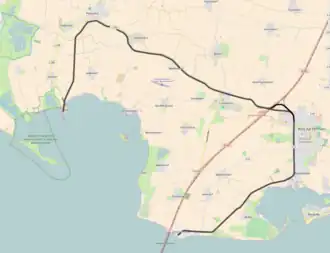 Spoorlijn Fehmarnsund - Orth op de kaart