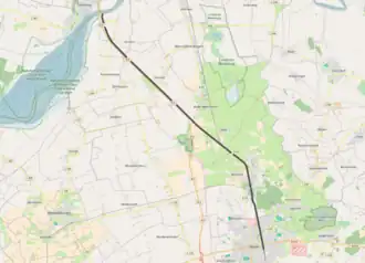 Spoorlijn Heide - Karolinenkoog op de kaart