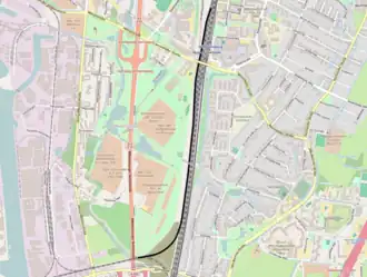 Spoorlijn Hamburg-Wilhelmsburg - Hamburg Hohe Schaar op de kaart