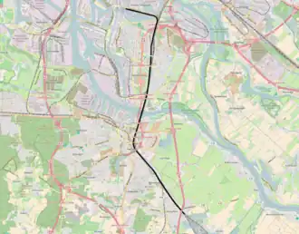 Spoorlijn Maschen - Hamburg Süd op de kaart