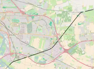 Spoorlijn aansluiting Gabelung - Sagehorn op de kaart