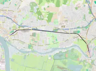 Spoorlijn Bremen-Burg - Bremen-Vegesack op de kaart