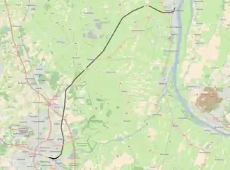 Spoorlijn Oldenburg - Brake op de kaart