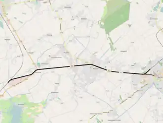 Spoorlijn Abelitz - Aurich op de kaart