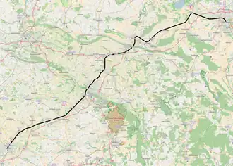 Spoorlijn Hannover - Hamm op de kaart