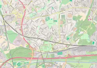 Spoorlijn Osterfeld - Sterkrade op de kaart