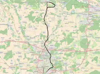 Spoorlijn Braunschweig - Gifhorn op de kaart