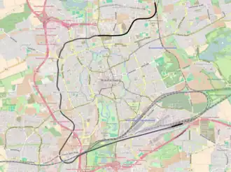 Spoorlijn Braunschweig Nordkurve - Braunschweig Rangierbahnhof op de kaart
