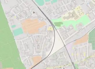 Spoorlijn Dortmund-Rahm - aansluiting Buschstraße op de kaart