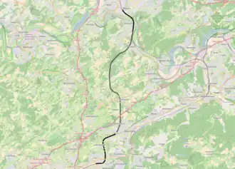 Spoorlijn Witten - Schwelm op de kaart