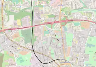 Spoorlijn Bochum Präsident - Bochum-Riemke op de kaart