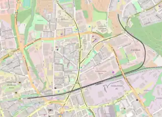 Spoorlijn Essen Nord - Essen-Stoppenberg op de kaart