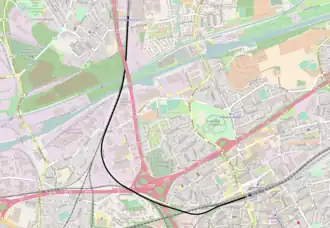 Spoorlijn Recklinghausen Süd - Herne op de kaart