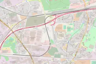 Spoorlijn Gelsenkirchen-Bismarck - Gelsenkirchen-Schalke op de kaart
