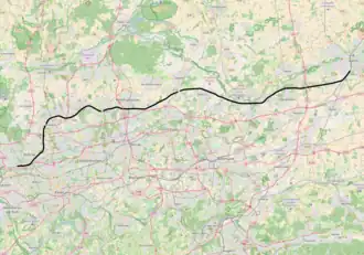 Spoorlijn Oberhausen-Osterfeld Süd - Hamm op de kaart