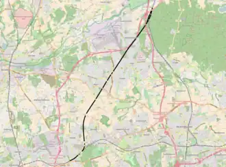 Spoorlijn Gelsenkirchen-Buer Nord - aansluiting Lippe op de kaart