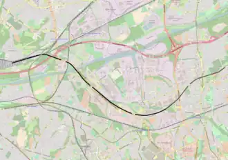 Spoorlijn Essen-Katernberg Nord - Oberhausen-Osterfeld op de kaart