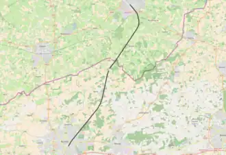 Spoorlijn Winterswijk - Bocholt op de kaart