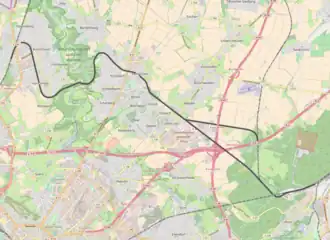 Spoorlijn Stolberg - Kohlscheid op de kaart