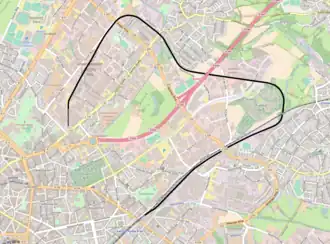Spoorlijn Aachen Nord - Aachen-Rothe Erde op de kaart
