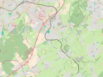 Spoorlijn Aachen-Rothe Erde - Hahn op de kaart