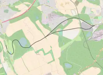 Spoorlijn Benzelrath - Mödrath op de kaart