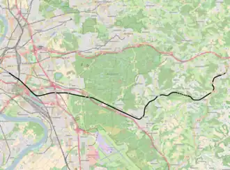 Spoorlijn Köln-Kalk - Overath op de kaart
