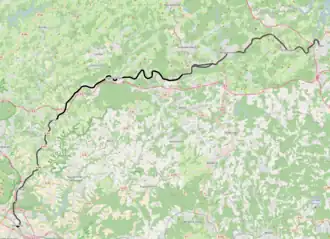 Spoorlijn Siegburg - Olpe op de kaart