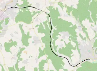 Spoorlijn Hermesdorf - Morsbach op de kaart