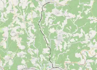 Spoorlijn Wissen - Morsbach op de kaart