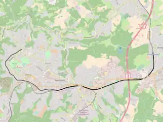 Spoorlijn Remscheid-Lennep - Remscheid-Hasten op de kaart