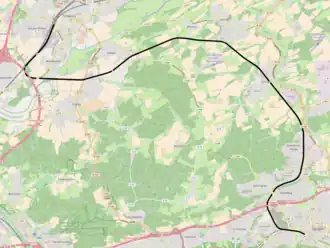 Spoorlijn Iserlohn - Schwerte op de kaart