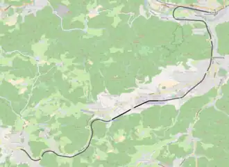 Spoorlijn Plettenberg - Herscheid op de kaart